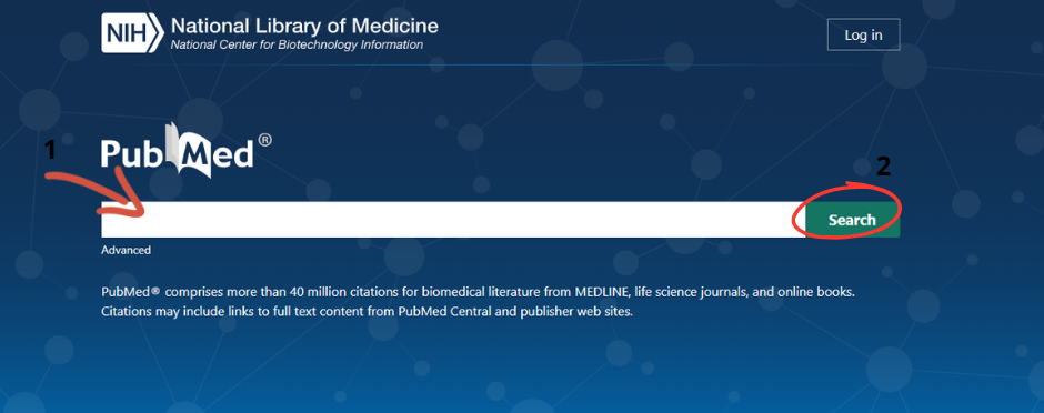 Print de tela bases acadêmicas - PubMed